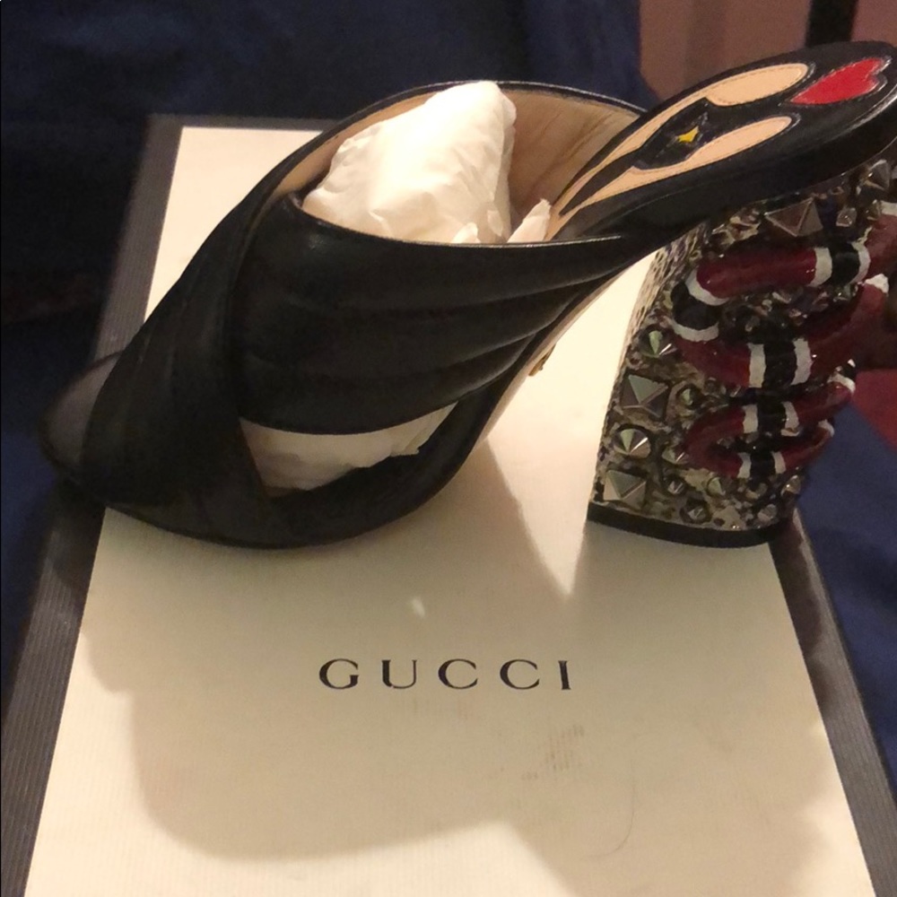 Gucci Leather Upper And So Malaga Kid Nero